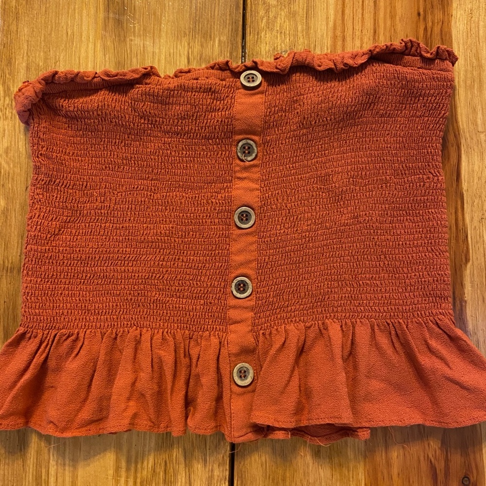 pretty burgundy tube top